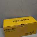 Leaf Blower Cordless with 2 Batteries and Charger, 21V Electric Leaf Blower with 2 Speed Modes, 2.0Ah Lightweight Battery Powered Blowers for Lawn Care, Patio, Blowing Leaves (Yellow)