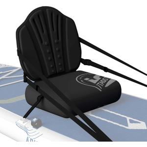 Inflatable SUP Seat with Backrest - Premium Paddle Board Chair for Surfboard, Kayak & Boat, Comfortable Blow Up Seat for Adults & Kids, Lightweight SUP Accessories for Versatile Use (tpu-mysterious Black)