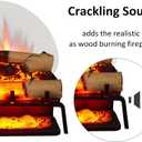 LegendFlame 23" W Free Standing Electric Fireplace White Birch Log Set (EF290A-WB), Fireplace Insert, Heater 750W/1500W, Crackling Sound, Remote Control