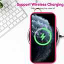 OOK Compatible with iPhone 11 Pro Max Case with Wrist Stand for Women Girls, Hot Pink Leopard Cheetah TPU Shockproof Protection Silm Silicone Kickstand Upgraded Cover, for 6.5inch