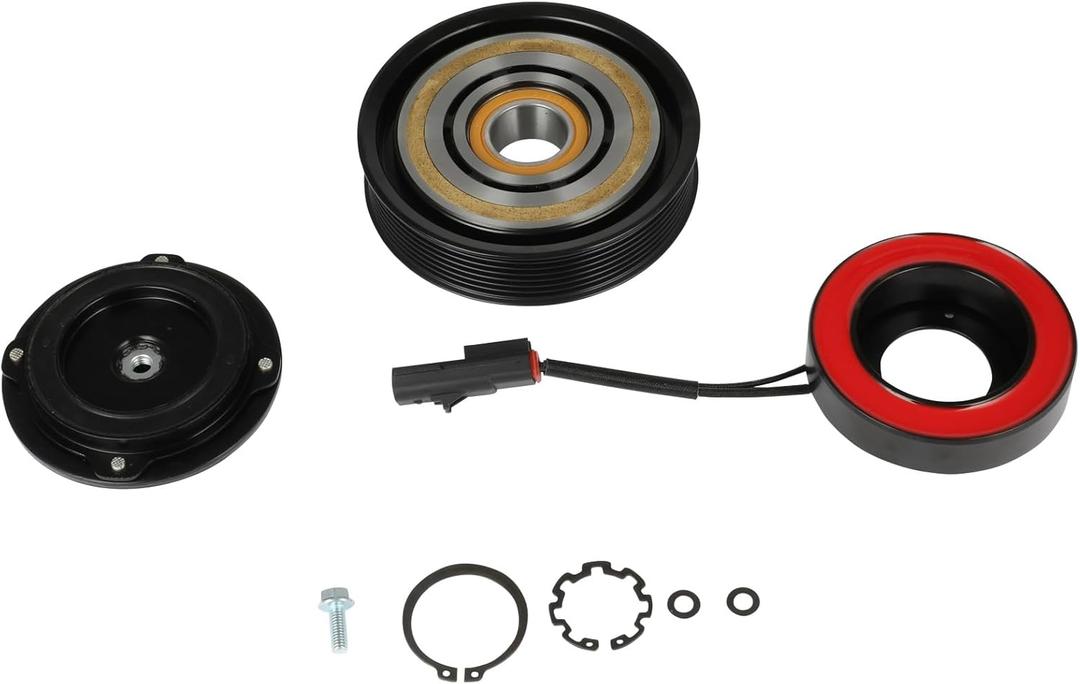 ECCPP A/C Compressor Clutch 2003-2008 Fit for Dodge for Ram 1500 2500 3500 4000 5.7L AC Compressor Clutch Assembly Kit Pulley Coil Set
