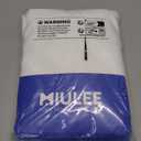 MIULEE Pure White Room Darkening Curtains for Bedroom Living Room 63 Inches Long 2 Panels, Thermal Insulated Energy Saving Drapes Solid Grommet Top Noise Reducing Window Treatments 40x63 Inch