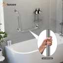 Angled Grab Bar 16x16 Inch Stainless Steel Knurled Toilet Handles Wall Mounted Bathroom Handicap Safety Rails for Elderly Injured Balance Support, L-Shaped Brushed Nickel Grab Bar for Shower