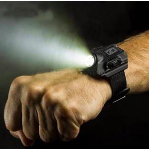 Waterproof LED Tactical Display Rechargeable Wrist Watch Flashlight Multi Tools Outdoor Lighting for Outdoor Camping Hunting