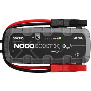 NOCO Boost X GBX155: 4250A UltraSafe Jump Starter  12V Lithium Battery Booster Pack, Portable Jump Box, Power Bank & Jumper Cables - for 10.0L Gas and 8.0L Diesel Engines