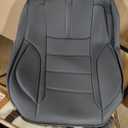 FREESOO Black Car Seat Covers Full Set - Faux Nappa Leather Seat Covers for Cars, with Front Seatbelt Pads, Waterproof Breathable Cushion Protectors Fit for Most 5 Seats Automative Sedans SUV Trucks