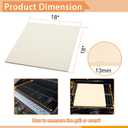18'' Square Pizza Stone Extra Large Pizza Stone Baking Stone Cordierite Bread Stone for Oven and Grill, Thermal Shock Resistant Cooking Stoneware