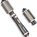 Beautimeter Hair Dryer Brush 3-in-1 Hair Styler, Rotating Blow Dryer Brush with 2-Inch and 1.5-Inch Brushes, Gold