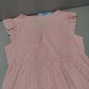 IFFEI Mommy and Me Matching Dresses Womens Eyelet Lace Ruffle Sleeve Midi Sundress for Casual Holiday Outfits Pink Women XL