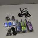 Walkie Talkies Rechargeable for Adults Long Range with Earpiece NOAA Weather Alert, Multi-purpose 2 Way Radio 3 Pack for Team Work Senior Care Kid Adventure Family Camping Hiking Skiing Cruise (Blue Green Purple)