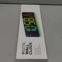 16.5" Large Digital Wall Clock: 11 RGB Color LED Display with Remote Control, Auto DST, Temperature & Date, Big Number Wall Clock for Seniors, Classroom, Office, Gym, Home Decor Black