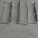 4 Pack Acrylic Spice Racks for Refrigerator and Oven, Magnetic Fridge Organizers and Storage, Clear