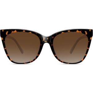 WOWSUN Large Polarized Cat Eye Sunglasses for Women