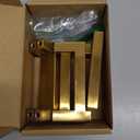 homdiy 6 Pack 3 Inch Gold Handles for Cabinets Kitchen Cabinet Handles Brushed Brass Cabinet Pulls Gold Hardware for Cabinets Stainless Steel Modern Hardware