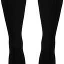 NuVein Compression Socks, 20-30 mmHg Support for Men, Padded Cushion Foot, Knee High, Closed Toe, Black, Medium (Medium (1 Pair))