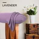 PiccoCasa Pillow Cases Set of 2, Zippered Queen 20x30 Lavender