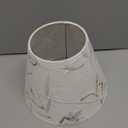 Aspen Creative 58902 Transitional Hardback Empire Shape UNO Construction Lamp Shade in Off White with Leaves and Petals in Paper, 9" Wide (5" x 9" x 7")