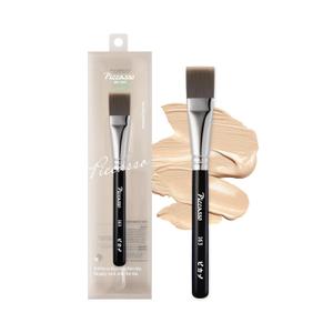 Piccasso 163 Foundation Brush  Dense Makeup Brush for Liquid & Cream Foundation, Soft Synthetic Bristles for Flawless Coverage and Face Makeup, Professional Korean Beauty Tool for Daily (Elastic bristles, no product waste)