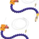 2 x ChgImposs 2PC Mist Coolant Mist Lubrication System Unit, Metal Cutting Engraving Cooling Sprayer Machine with Air Pipe for CNC Lathe Milling Drill Machine