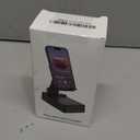 Gifts for Men Women, Phone Stand with Bluetooth Speaker, HD Surround Sound Speaker, Compatible with all iPhone/Android phones iPad Kindle, Cool Gadget Gift for Men Women Dad Mom Christmas Birthday (Black)