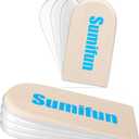Sumifun Heel Lift, 4-Layer 1 Inch Gel Shoe Lifts for Women Uneven Legs, Adjustable Orthopedic Heel Lifts for Heel Pain and Leg Length Discrepancy, Heel Wedge Inserts 1/4" 1/2" 3/4" (Size S, Beige)