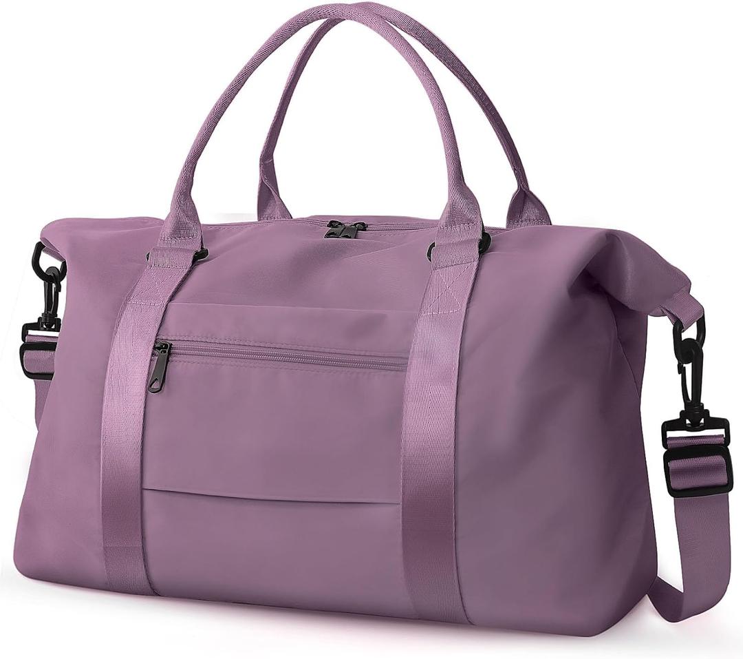 Travel Duffle Bag, Waterproof Weekender Bag Carry On Tote Bags for Women, Travel Essentials Sport Gym Bag for Men, Hospital Bag for Labor and Delivery, Overnight Bag Luggage Bag with Trolley Sleeve
