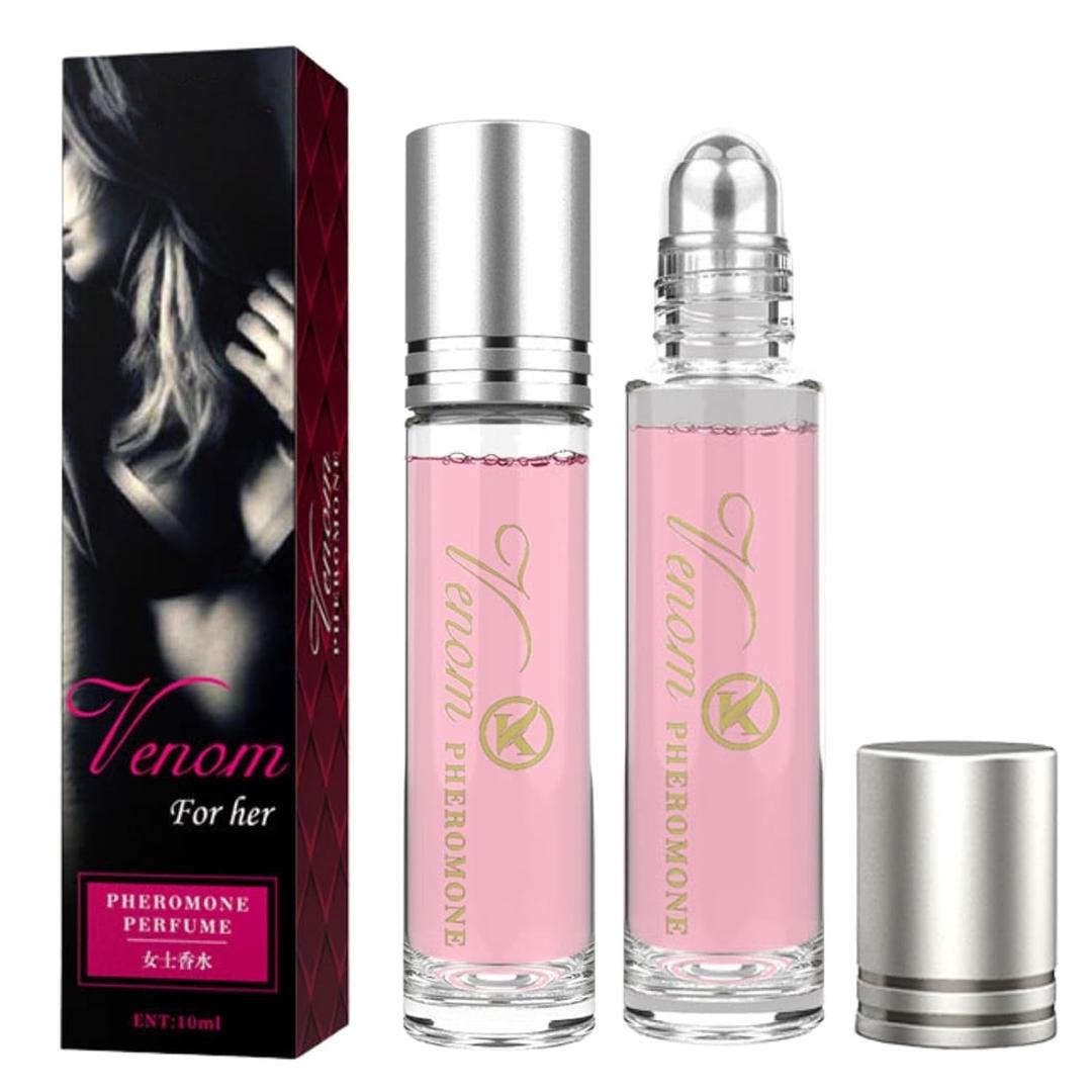 2Pcs Phero Perfume, Pheromones Perfumes for Women, Long Lasting Roll on Pheromone Perfume to Attract Men