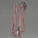 JSAUX USB C Cable Fast Charging, 3-Pack (10ft+6.6ft+3.3ft) USB A to Type C Charge Cord for iPhone 17/17 Pro/17 Pro Max, iPhone 16/16 Pro/16 Pro Max, Samsung Galaxy S24 S22 S20, USB C Charger(Pink)