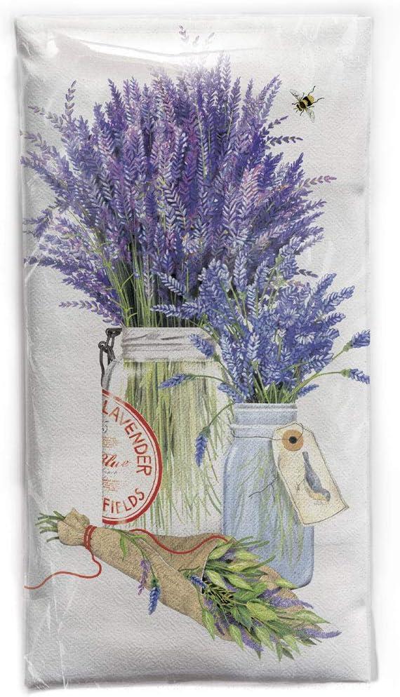 Mary Lake-Thompson Herb Jar with Lavender Flour Sack Dish Towel