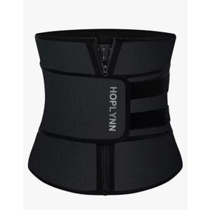 HOPLYNN Neoprene Sweat Waist Trainer Corset Trimmer Shaper Belt for Women Largem, Black 