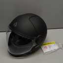 TRIANGLE Full Face Motorcycle Helmets,Off-Road Motocross Helmet for Men & Women,Dual Visor with Internal Tinted Sunshield,Open Face 3/4 Adult Racing Helmet DOT Approved(Black,M)