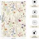 Wildflower Floral Fall Kitchen Towels Set of 2  16x24 Inches Dish Towels, Drying Cloth Hand Towels for Farmhouse Kitchen Bathroom, Seasonal Decorative Linens (017)