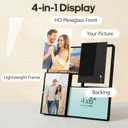 4x6 Collage Picture Frames, Multiple Photo Frame Collage for 4 Pcs 4 x 6 Photos, Wall Hanging or Tabletop, Lightweight Frame for Wall Decor, Black 2 Pack