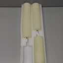 Flickering Flameless Pillar Candles with Remote Control and Cycle Timer,Ivory Pack of 4 Battery Operated(Powered by 2AA) LED Real Wax Tall Fake 3D-Wick Electric Candles(D 2.2 x H 4,6,8,10)