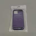 Vofolen for iPhone 12 Case Wallet Credit Card Holder ID Slot Sliding Door Hidden Pocket Men Women Anti-Scratch Dual Layer Hybrid Bumper Armor Protective Shell Back Cover for iPhone 12 6.1" GreyPurple