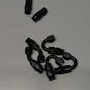 LokoCar 6AN PTFE Hose End Fitting 45 Degree For PTFE Hose Only Black 2Pcs