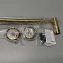 MGahyi Towel Racks for Bathroom-Adjustable Towel Holder(13.18inch-24inch) Sturdy and Rustproof Towel Bar Wall Mounted, Single Towel Bar Rod for Bathroom Accessories (Gold, 1Pack-Towel Bar)