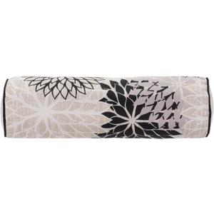 Mina Victory Aloha Indoor/Outdoor Black White 6" x 20" Throw Pillow