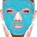 ZNÖCUETÖD Cold Face Eye Mask Ice Pack Reduce Facial Puff, Dark Circles, Gel Hot Heat Cold Compress Pack, Face SPA Gift for Woman Sleeping, Pressure, Headaches, Skin Care, Post Laser Cosmetic Care