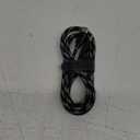 6 1/2 Extended Length Charge and sync Durable Tangle Resistant Braided Cable and CELLCandy 6.5ft USB-A to USB-C Braided Charge & Sync Cable - Black/Silver