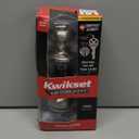 Kwikset Juno Entry Door Knob with Lock and Key, Secure Keyed Handle Exterior, Front Entrance and Bedroom, Satin Nickel, Pick Resistant SmartKey Rekey Security and Microban, 2