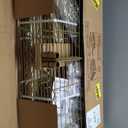 Ulif E4 Clothes Rack, Heavy-Duty Garment Rack, Metal Freestanding Clothing Organization Storage System Can Be L-Shaped with Shelves and Hangers, Max Load 962lbs, 71.6" W x 14.5" D x 79.3" H, Gold