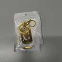 3 x A-Z Stainless Steel Letter Keychain - Alphabet Initial Key Ring for Men Women, Purse or Car Charm