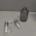 18Oz Gray Glass Soap Dispenser with Rust Proof Pump, Refillable Kitchen Soap Dis 2 Pcs