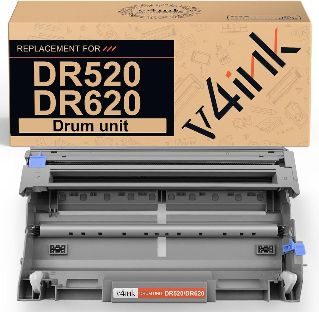 v4ink Compatible Drum Replacement for Brother DR520 DR620 1Pack for DCP-8060 8065 8080 8085 HL-5240 5250 5270 5280 5340 5350 5370 5380 MFC-8460 8480 8660 8670 8680 8690 8860 8870 8880 8890 (Not Toner)