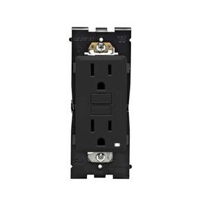 Leviton RGF15-OB 15 Amp Renu Self-Test Tamper-Resistant GFCI Outlet in Onyx Black
