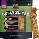 Redbarn Pet Products Bully Slices Peanut Butter Flavor Rawhide Dog Chews Long Lasting Premium Grain-Free Beef Hide Dental Treats for Medium and Large Dogs 9 oz Bag (EXP 03/23/28)