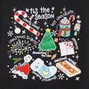 CM C&M WODRO Toddler Kid Christmas Sweatshirt Boy Girl Tis The Season Shirt Cute Xmas Graphic Pullover Top Holiday Outfit (Black)