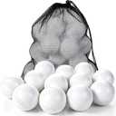 12 Pack Plastic Toddler Baseballs Replacement T-Ball Set, Baseball Hitting Practice & Training, Sports Party Gifts - Perfect Plastic Baseballs for Tee-Ball Practice
