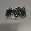 2 x Yokawe LED Light Up Hair Bow Clip,Black Tulle Flower Prom Wedding Costume Accessory with Pearls & Feathers for Women